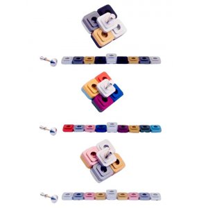 Compact Two-in-One Menorah and Dreidel, Choice of Colors - Agayof