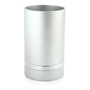 Silver Anodized Aluminum Kiddush Cup by Benny Dabbah