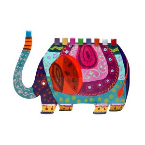 Fun Chanukah Menorah, Elephant - Yair Emanuel