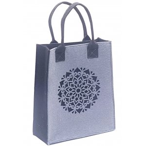Gray Mandala Design Dorit Judaica Woman's Tote Bag