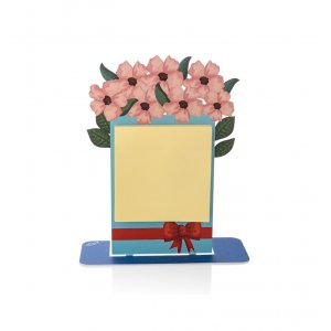 Free Standing Floral Design Table Stand for Memo Pads - Dorit Judaica