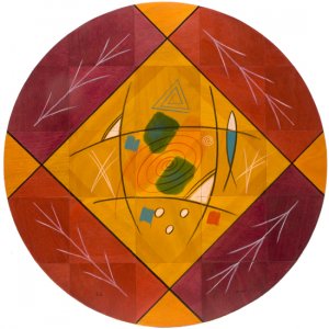 Dream Field Round Floor Mat - Kakadu