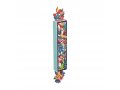 Acrylic Mezuzah Case, Colorful Birds and Flowers Design - Dorit Judaica