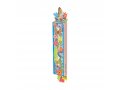 Acrylic Mezuzah Case, Multicolor Butterfly and Floral Design - Dorit Judaica