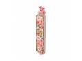 Acrylic Mezuzah Case, Pastel Floral and Hearts Design - Dorit Judaica