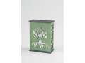 Agayof Tree Of Life Aluminum Tzedakah Box - Green