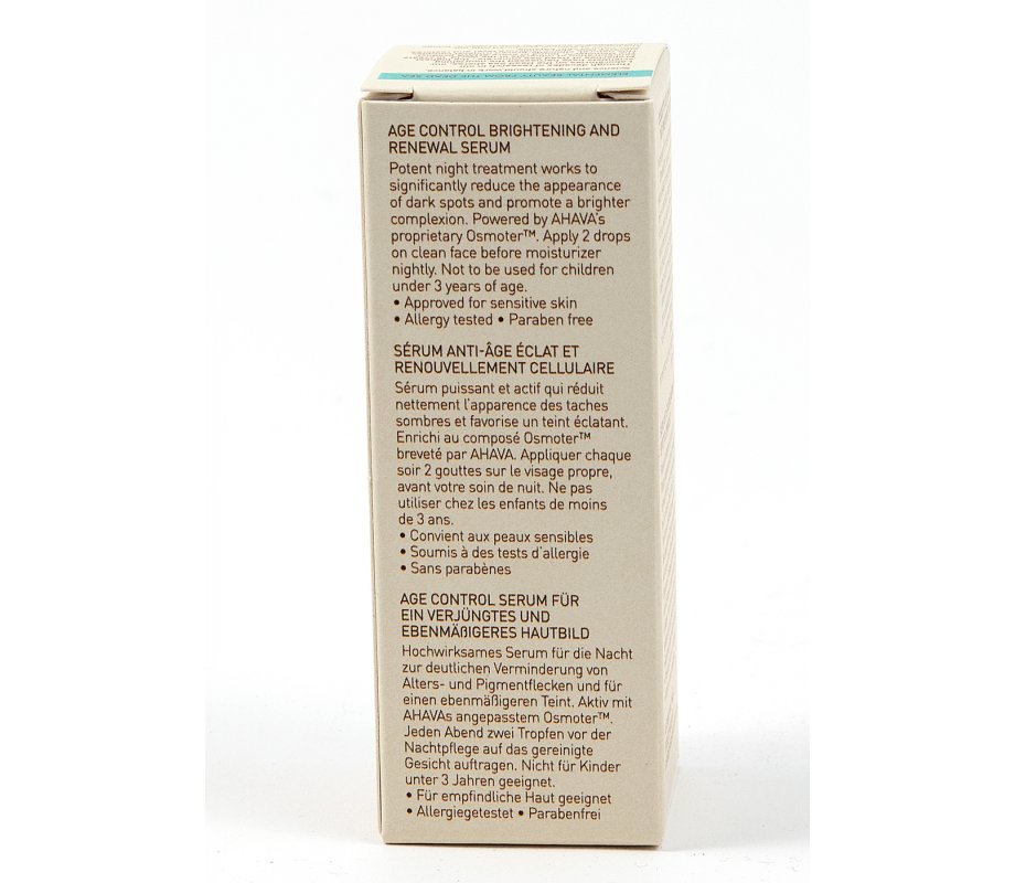 Age Control Brightening and Renewal Serum by Ahava