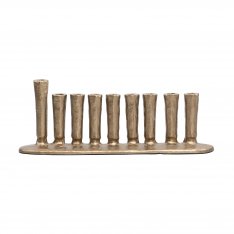 Antique Brass Style Hanukkah Menorah Yair Emanuel