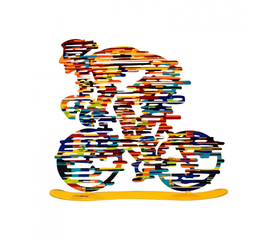 Armstrong Free Standing Double Sided Bicycle Sculpture - David Gerstein