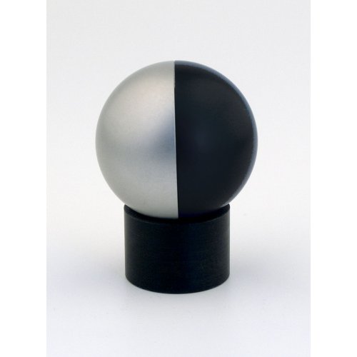 Black Travelling Aluminum Shabbat Candlesticks Ball Series by Agayof