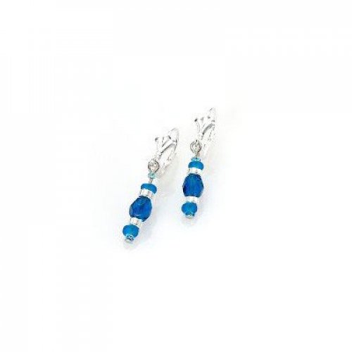 Blue Crystal Earrings - Edita