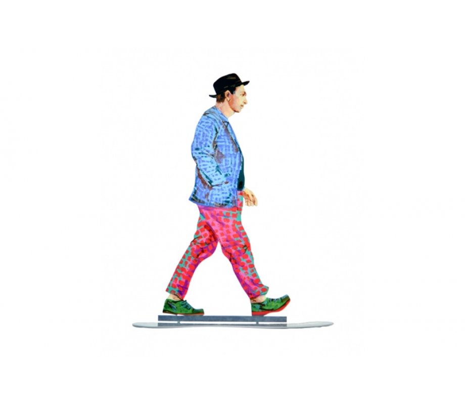 Bohemian Walker Free Standing Double Sided Sculpture - David Gerstein