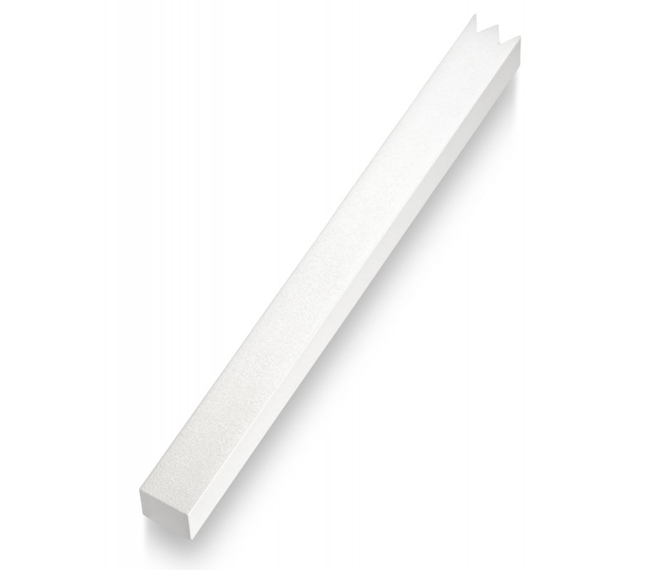 Brushed Aluminum Mezuzah Case with a Crown-Shin Cut, White – Adi Sidler