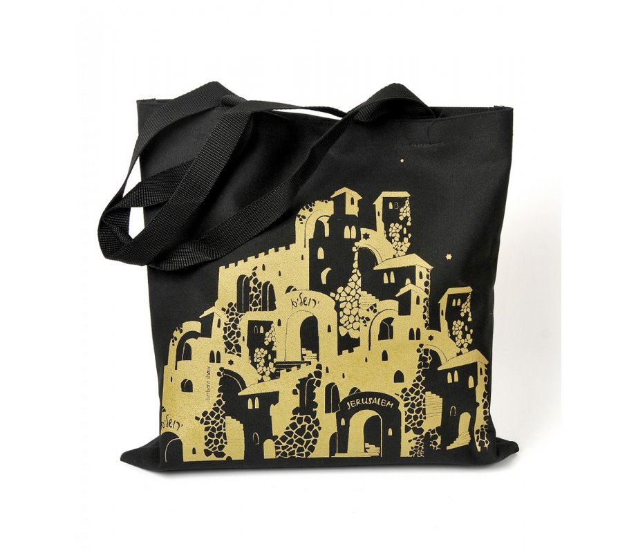 Canvas Tote Bag, Jerusalem Images - Barbara Shaw