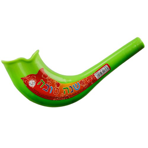 Children's Colorful Plastic Blow Shofar - Shanah Tovah