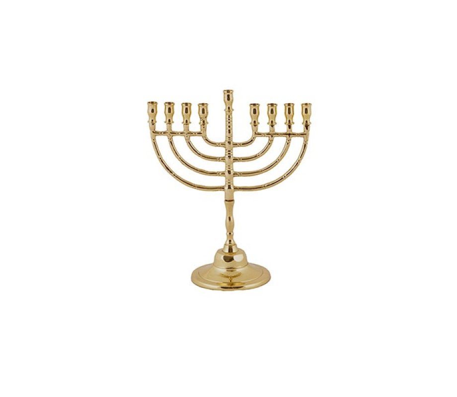 Classic Brass Hanukkah Menorah - Yair Emanuel