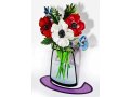 Colorful Bouquet of Anemones as a Free-Standing Sculpture - Dorit Judaica
