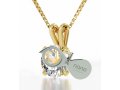 Colorful Swarovski Music Necklace in Gold Plate Frame - Nano Gold