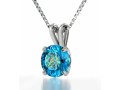 Colorful Zircon Music Necklace in Silver Frame - Nano Gold