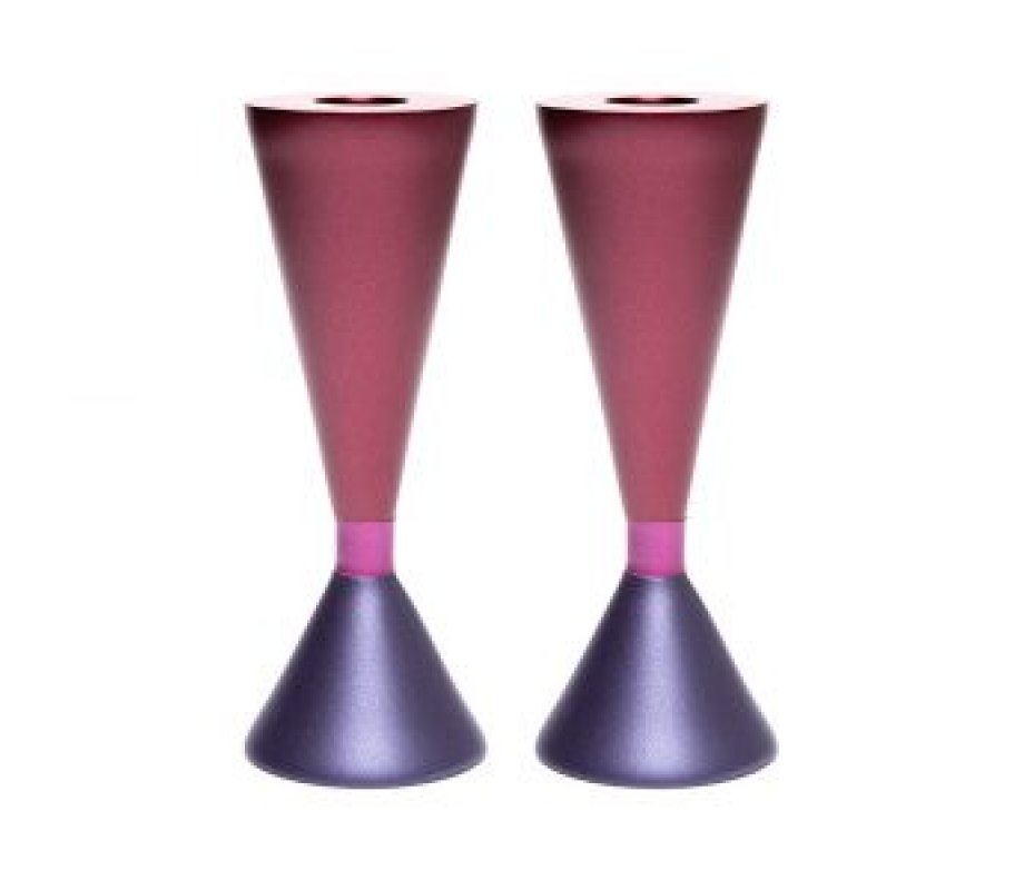 Cone Candlesticks, Two Sided and Two Colored with Choice of Colors - Yair Emanuel