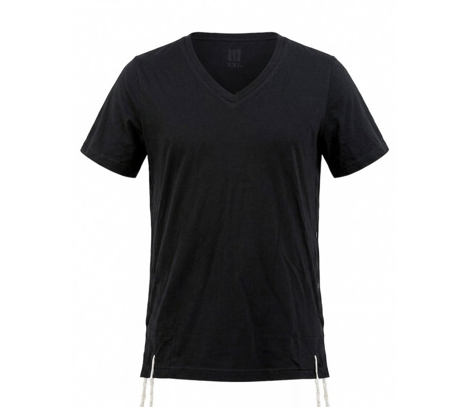 Dry-Fit Tzitzit T-shirt With Kosher Tzitzis in Black