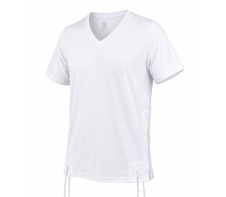 Dry-Fit Tzitzit T-shirt With Kosher Tzitzis in White