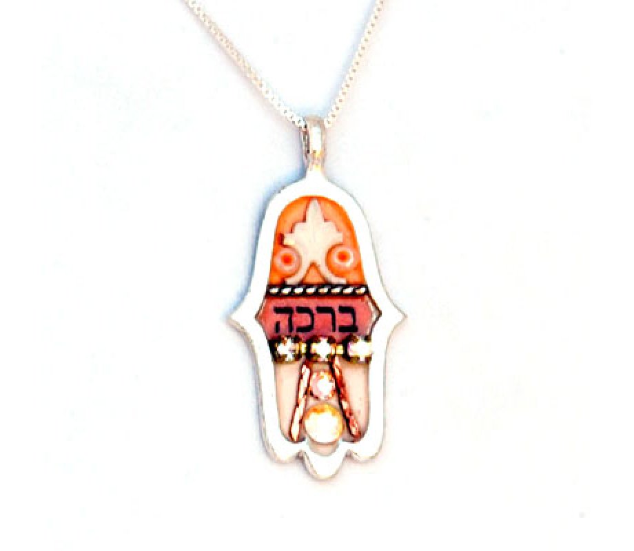 Ester Shahaf Blessing Hamsa Necklace