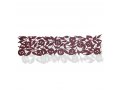 Felt Table Runner with Cutout Leafy Pomegranates, Maroon - Dorit Judaica