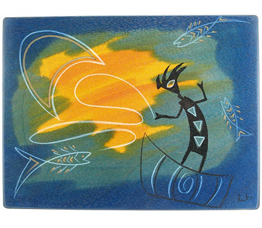 Fisherman Rectangular Placemat - Kakadu