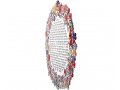 Floating Letters, Bridal Prayer with Multicolored Flowers - Dorit Judaica