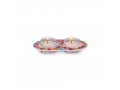 Floral Design Glass and Metal Candle Holders for Tea Lights - Yair Emanuel