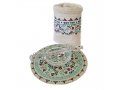 Four-Piece Gift Set, Honey Dish and Towel with Decorative Pomegranates - Dorit Judaica