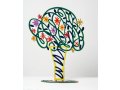 Free Standing Double Sided Flower Sculpture - Green Bouquet by David Gerstein