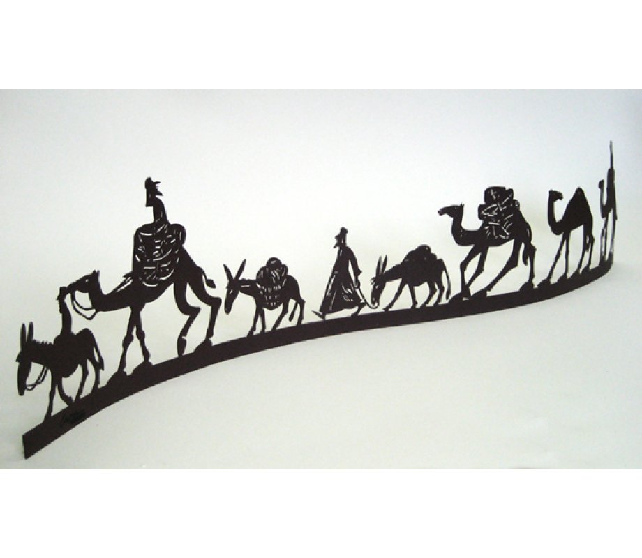 Free Standing Double Sided Sculpture - Caravan Silk Route by David Gerstein