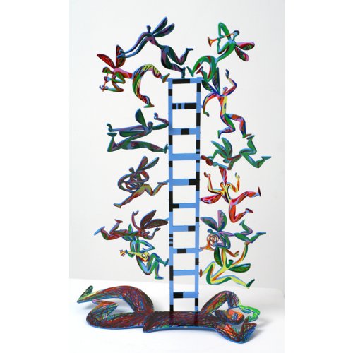 Free Standing Double Sided Sculpture - Jacobs Ladder by David Gerstein