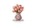 Free Standing Pink Tulip Table Stand, Ahava - Dorit Judaica
