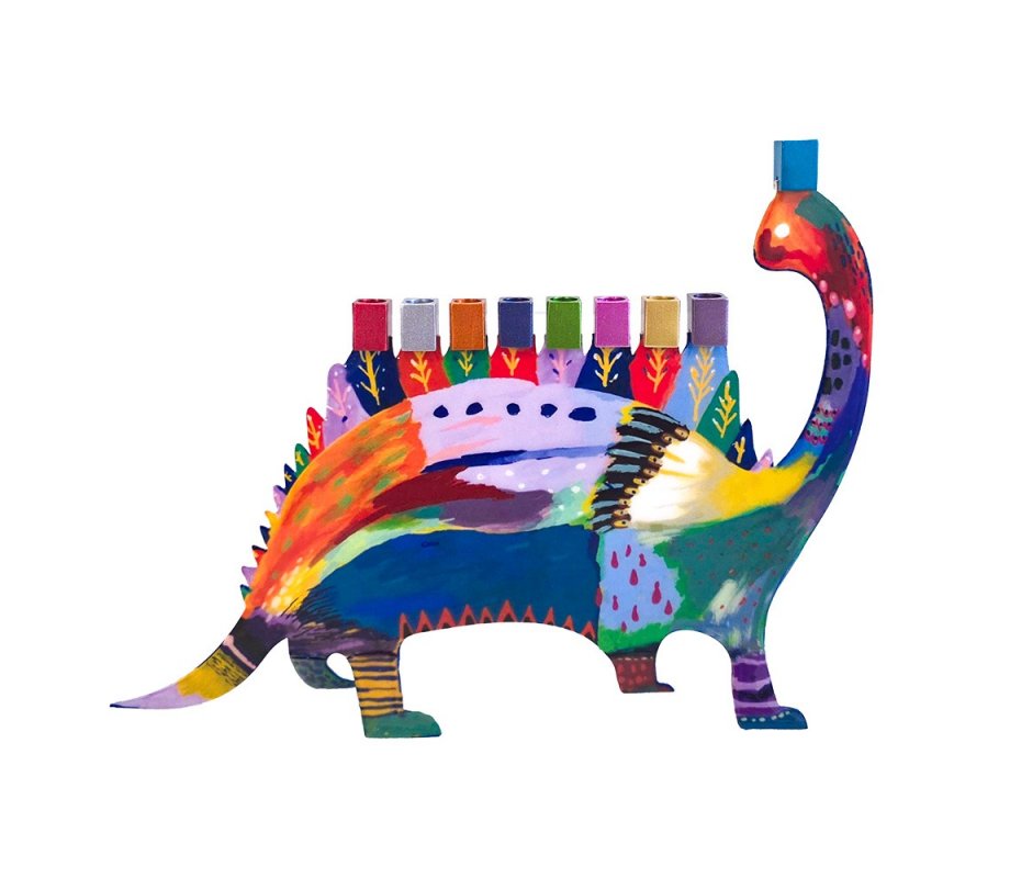 Fun Chanukah Menorah, Dinosaur - Yair Emanuel