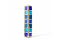 Glass Blue Tiles Design Israel Museum Metal Mezuzah Case