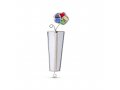 Glass and Metal Israel Museum Mezuzah Case - Colorful Flower