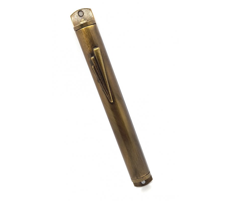 Gold Color Pewter Mezuzah