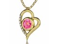 Gold Plate Fairy Heart Necklace by Nano