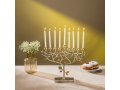 Golden Pomegranate Tree Aluminum Chanukah Menorah - Yair Emanuel