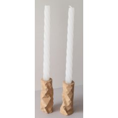 Graciela Noemi Handcrafted Origami Shabbat Candlesticks