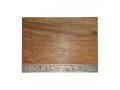 Grained Wood Challah Board with Decorative Metal Cutout Border - Yair Emanuel