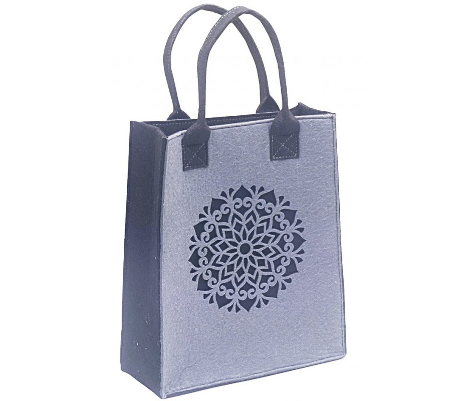 Gray Mandala Design Dorit Judaica Woman's Tote Bag