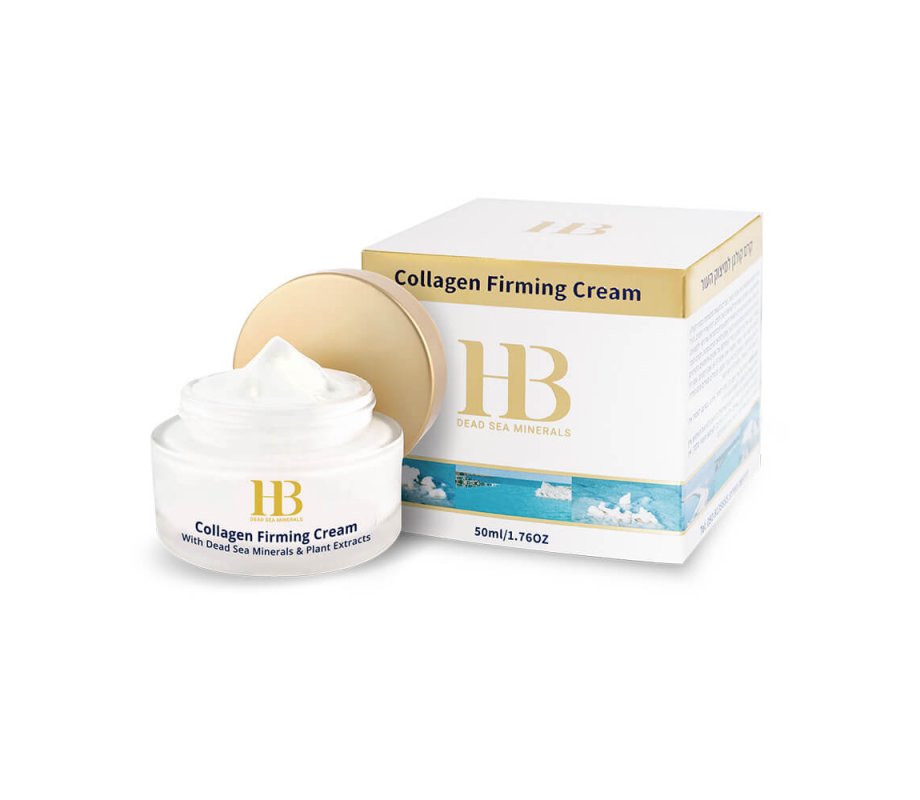 H&B Collagen Firming Cream for Face with Minerals from the Dead Sea