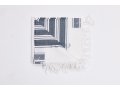 Halleluyah Wool Non Slip Tallit - Blue and Black Stripes