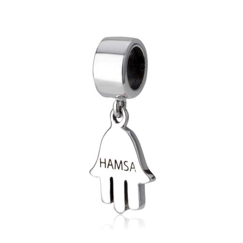 Hamsa Bracelet Charm - Sterling Silver