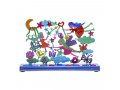 Hand Painted Chanukah Menorah, Colorful Fairy figures  Yair Emanuel