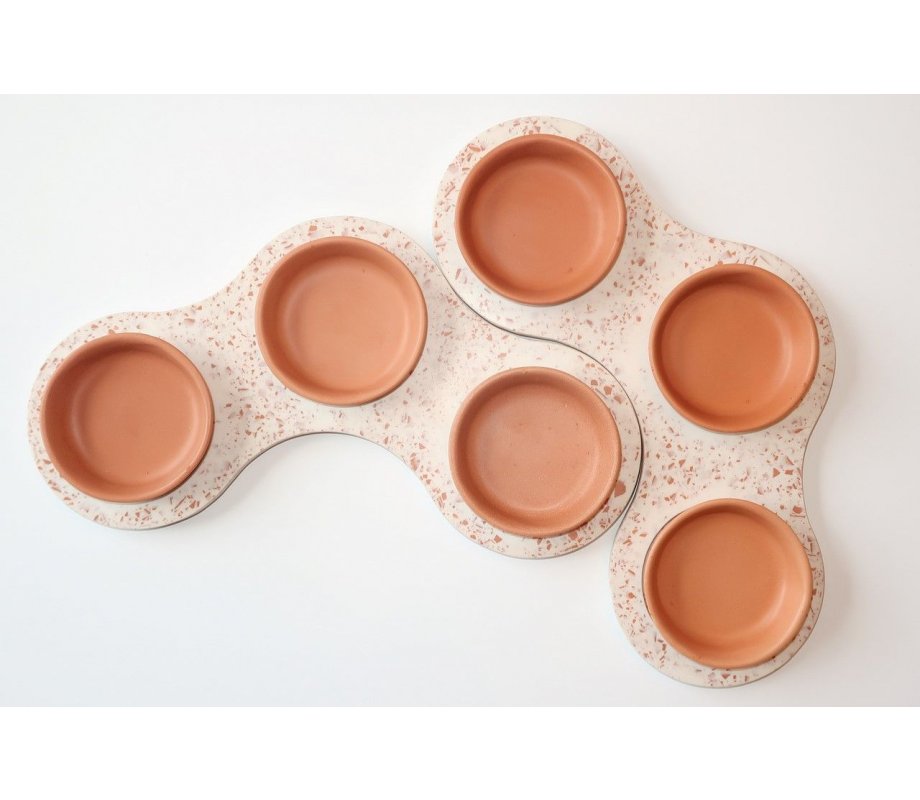 Handcrafted Passover Seder Plate, Terracotta Color - Graciela Noemi